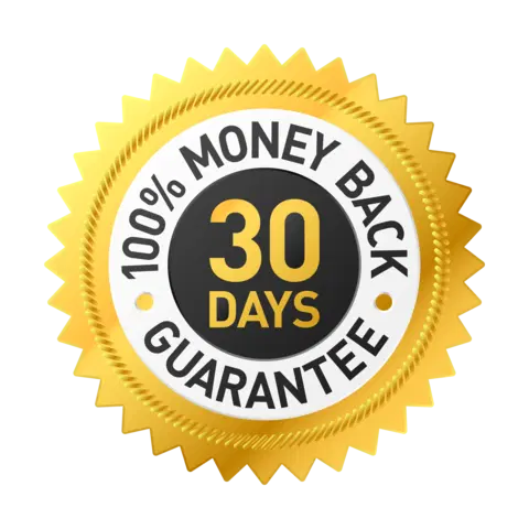 100% money back guarantee 